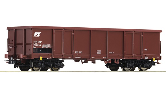 Gondola car type Eaos<br /><a href='images/pictures/Roco/229987.jpg' target='_blank'>Full size image</a>